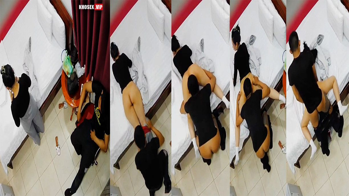 Hack camera Em ghệ đang nhắn tin thì bị anh đè ra vét rồi dập đến xuất trong